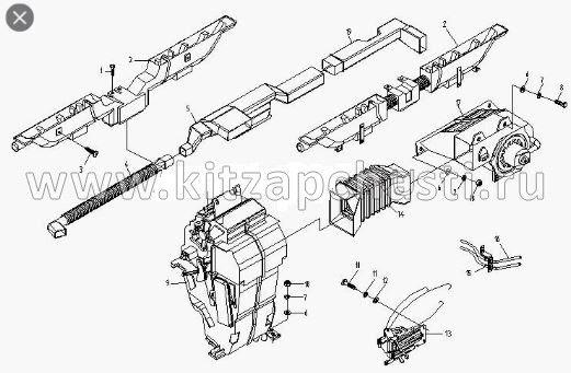 Воздуховод отопителя подающий BAW Fenix 1044 Евро 2 BP17808110054